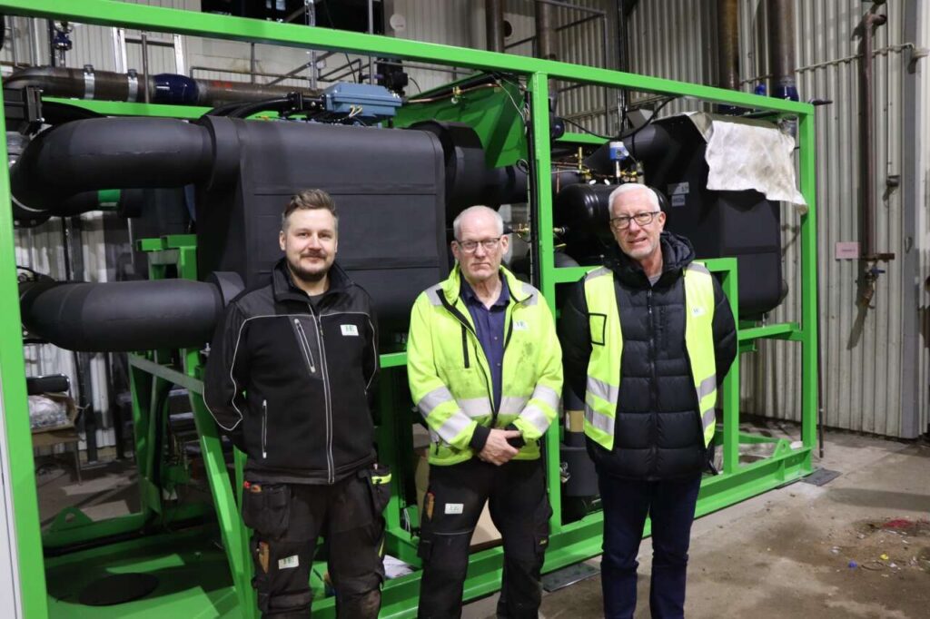 Driftteknikerna Anders Lagerroth, Alexander Green och vd Håkan Karlsson. Foto: Hugo Ljungkvist